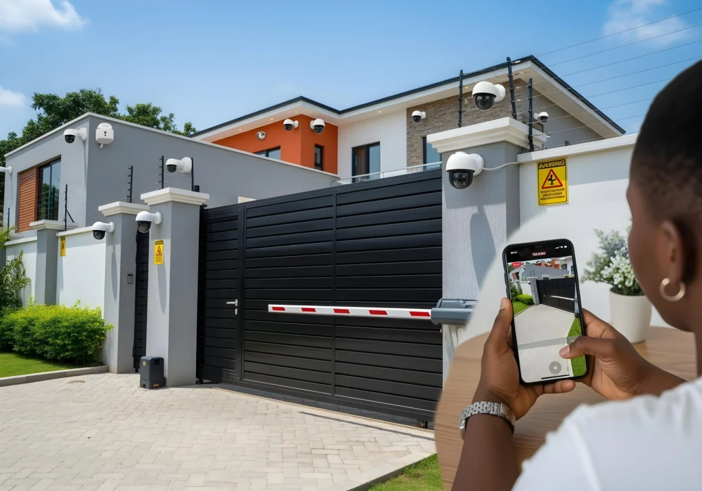 Smart Tech Solutions Powering Ghana's Digital Future Smart Security System Setup in a Ghanaian Home